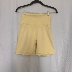 Yellow All Fenix Biker Shorts